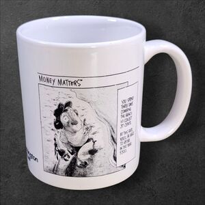 Washington Mutual VNTG Wamu Chase Coffee Mug Comic Money Matters Rare Advertise